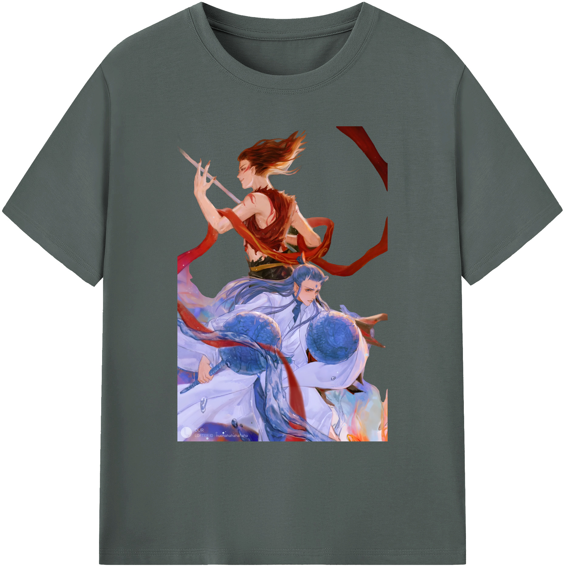 （画像用） Ne Zha 2 ナタ 魔童の大暴れ 綿100％ メンズ半袖Tシャツ｜肌触りやわらか＆通気性